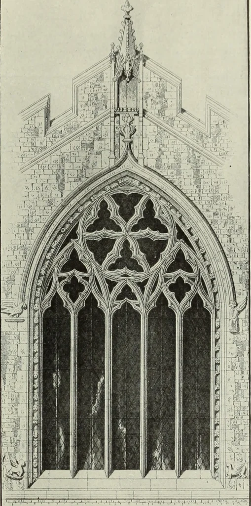 An illustration from An introduction to English church architecture : from the eleventh to the sixteenth century, 1913, leaf 116
