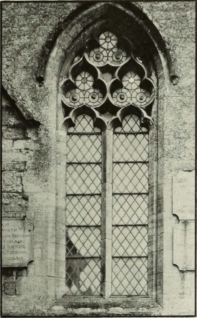 An illustration from An introduction to English church architecture : from the eleventh to the sixteenth century, 1913, leaf 128