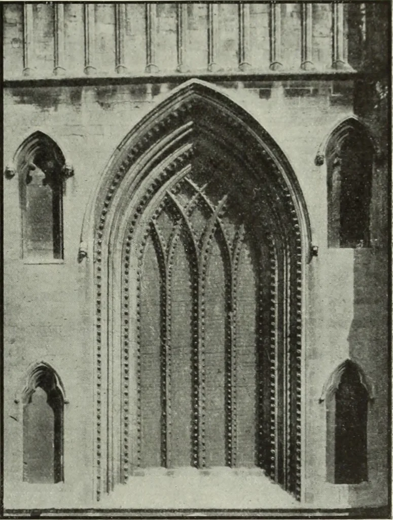 An illustration from An introduction to English church architecture : from the eleventh to the sixteenth century, 1913, leaf 134
