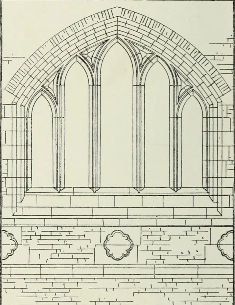 An illustration from An introduction to English church architecture : from the eleventh to the sixteenth century, 1913, leaf 137