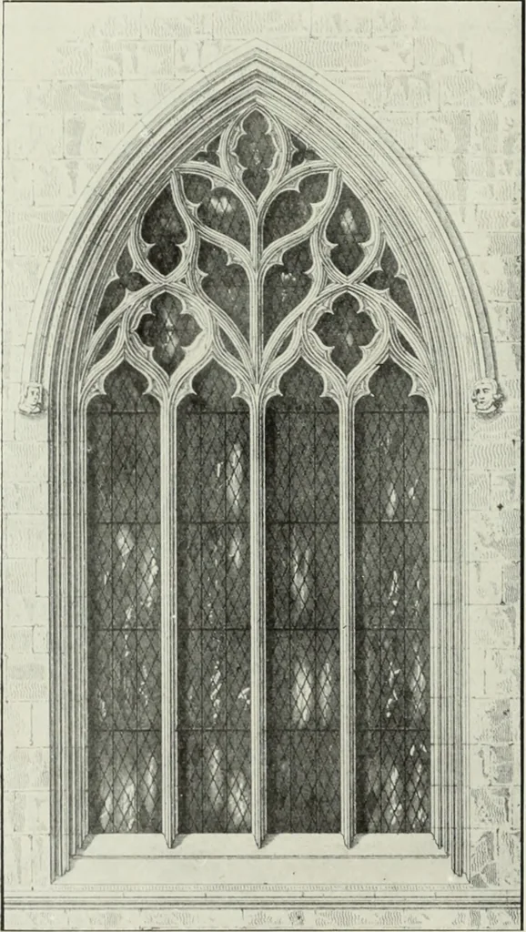 An illustration from An introduction to English church architecture : from the eleventh to the sixteenth century, 1913, leaf 145