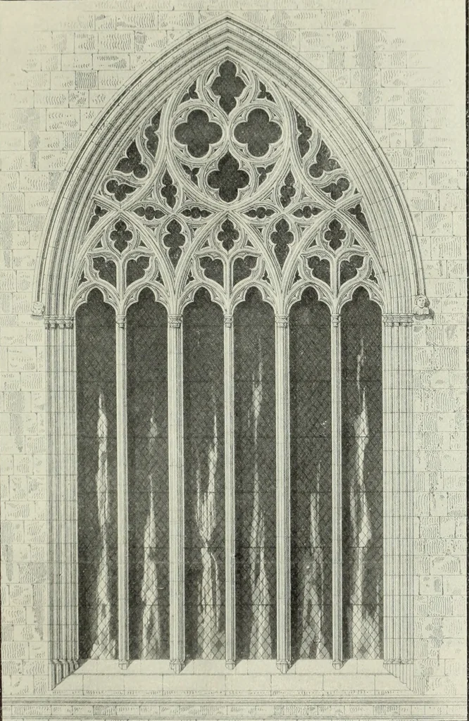 An illustration from An introduction to English church architecture : from the eleventh to the sixteenth century, 1913, leaf 146