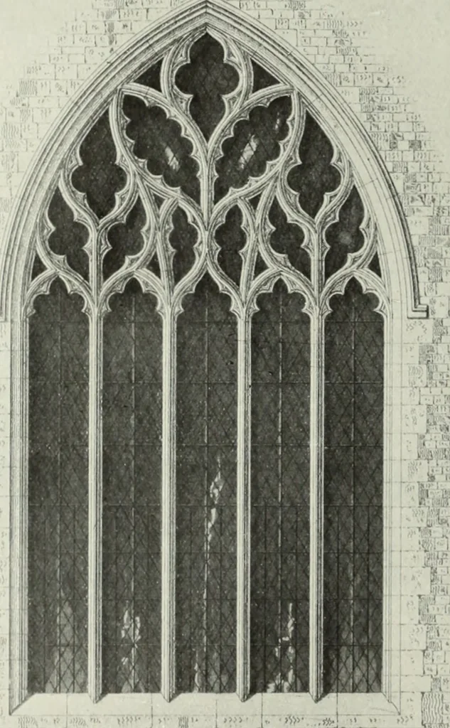 An illustration from An introduction to English church architecture : from the eleventh to the sixteenth century, 1913, leaf 147