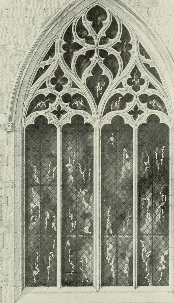 An illustration from An introduction to English church architecture : from the eleventh to the sixteenth century, 1913, leaf 148