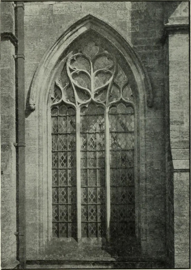 An illustration from An introduction to English church architecture : from the eleventh to the sixteenth century, 1913, leaf 153