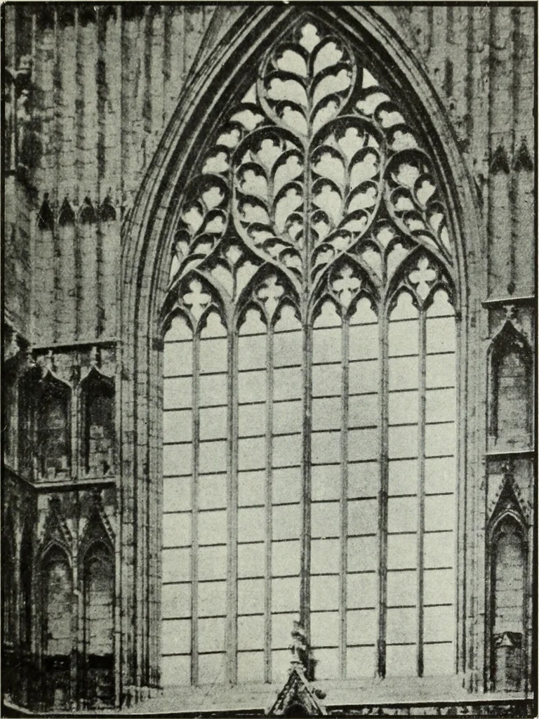 An illustration from An introduction to English church architecture : from the eleventh to the sixteenth century, 1913, leaf 164