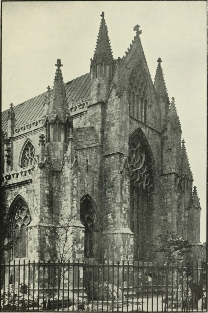 An illustration from An introduction to English church architecture : from the eleventh to the sixteenth century, 1913, leaf 168