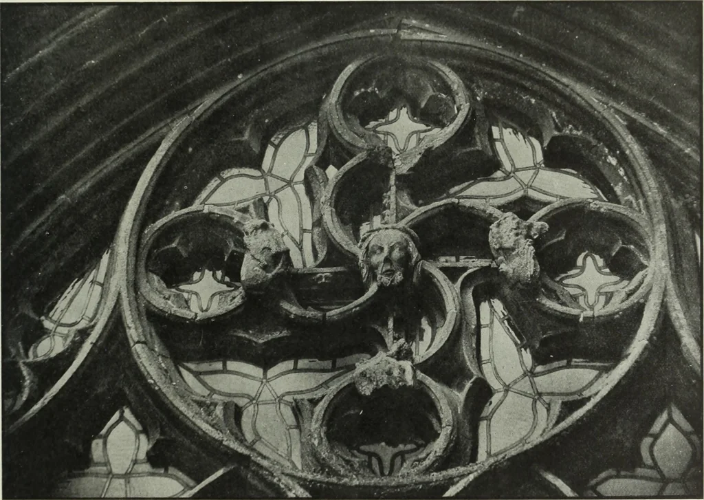 An illustration from An introduction to English church architecture : from the eleventh to the sixteenth century, 1913, leaf 172