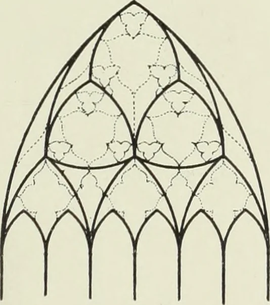 An illustration from An introduction to English church architecture : from the eleventh to the sixteenth century, 1913, leaf 176