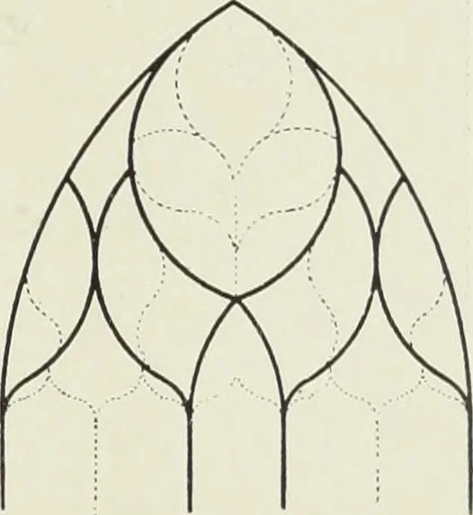 An illustration from An introduction to English church architecture : from the eleventh to the sixteenth century, 1913, leaf 176