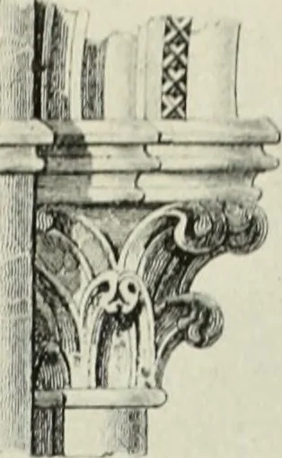 An illustration from An introduction to English church architecture : from the eleventh to the sixteenth century, 1913, leaf 18