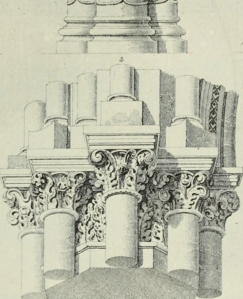 An illustration from An introduction to English church architecture : from the eleventh to the sixteenth century, 1913, leaf 18
