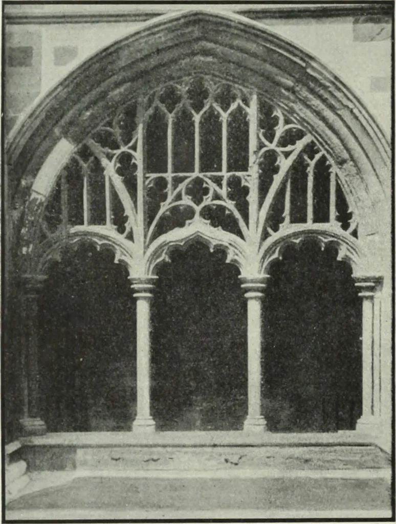 An illustration from An introduction to English church architecture : from the eleventh to the sixteenth century, 1913, leaf 183