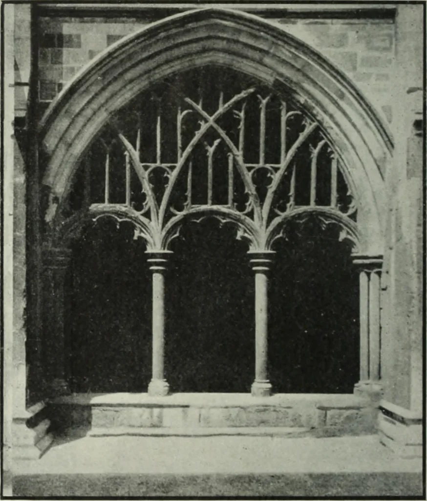 An illustration from An introduction to English church architecture : from the eleventh to the sixteenth century, 1913, leaf 183