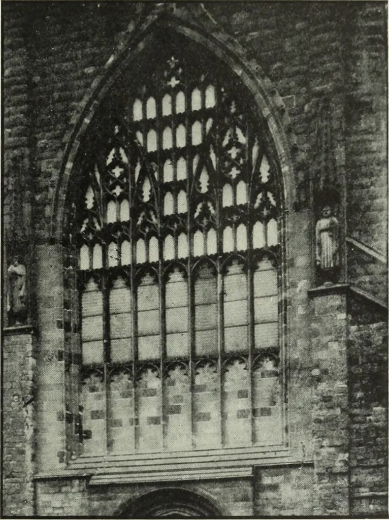 An illustration from An introduction to English church architecture : from the eleventh to the sixteenth century, 1913, leaf 184