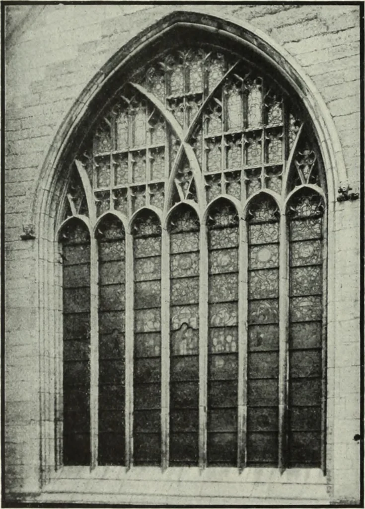 An illustration from An introduction to English church architecture : from the eleventh to the sixteenth century, 1913, leaf 185