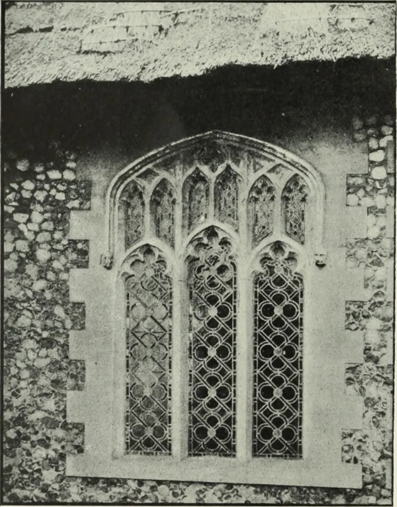 An illustration from An introduction to English church architecture : from the eleventh to the sixteenth century, 1913, leaf 187