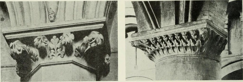An illustration from An introduction to English church architecture : from the eleventh to the sixteenth century, 1913, leaf 19