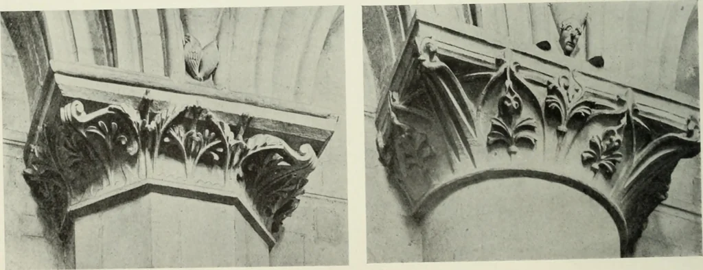 An illustration from An introduction to English church architecture : from the eleventh to the sixteenth century, 1913, leaf 19