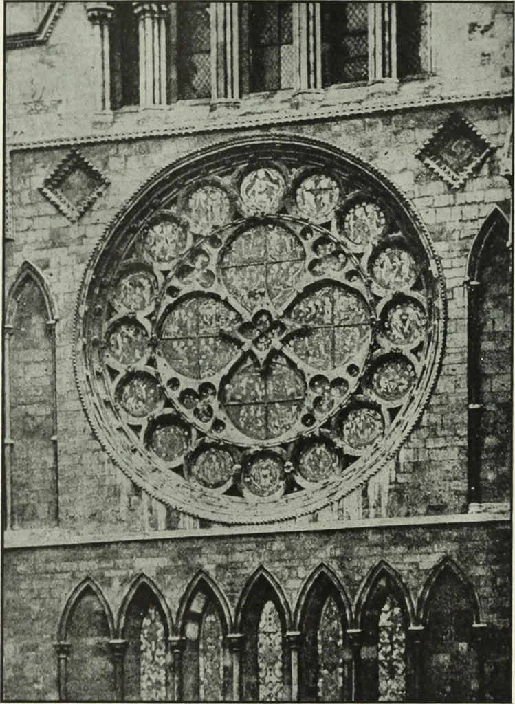 An illustration from An introduction to English church architecture : from the eleventh to the sixteenth century, 1913, leaf 197