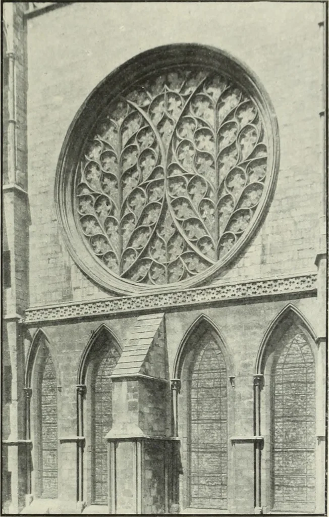 An illustration from An introduction to English church architecture : from the eleventh to the sixteenth century, 1913, leaf 198
