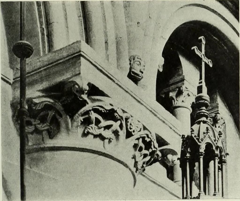 An illustration from An introduction to English church architecture : from the eleventh to the sixteenth century, 1913, leaf 20