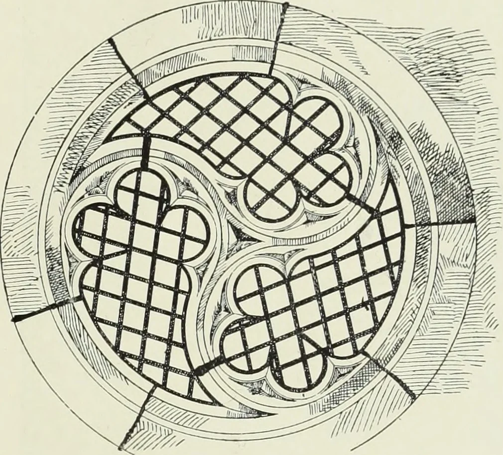 An illustration from An introduction to English church architecture : from the eleventh to the sixteenth century, 1913, leaf 200