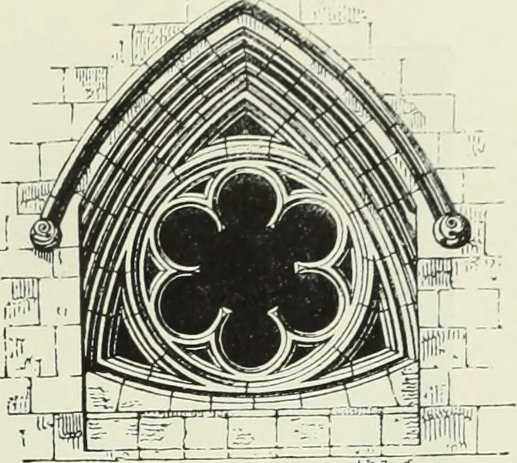 An illustration from An introduction to English church architecture : from the eleventh to the sixteenth century, 1913, leaf 202