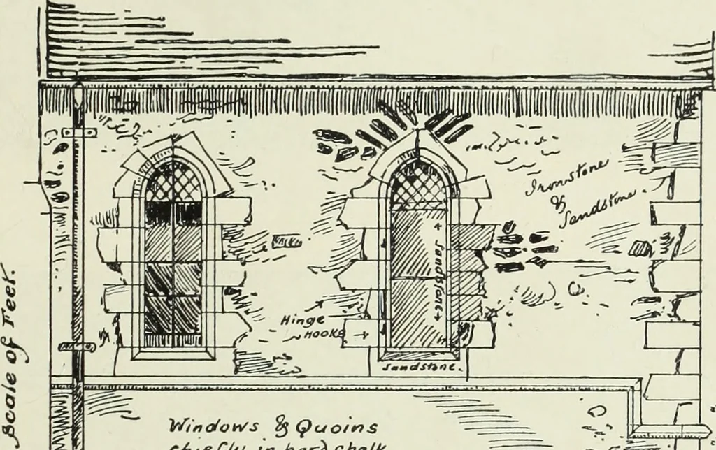 An illustration from An introduction to English church architecture : from the eleventh to the sixteenth century, 1913, leaf 204