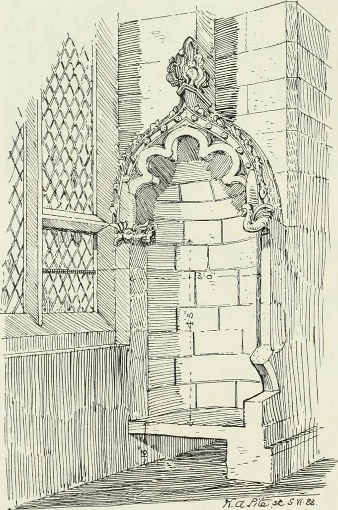 An illustration from An introduction to English church architecture : from the eleventh to the sixteenth century, 1913, leaf 207
