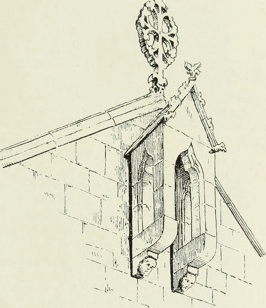 An illustration from An introduction to English church architecture : from the eleventh to the sixteenth century, 1913, leaf 208