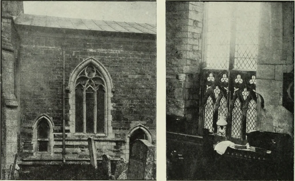 An illustration from An introduction to English church architecture : from the eleventh to the sixteenth century, 1913, leaf 213