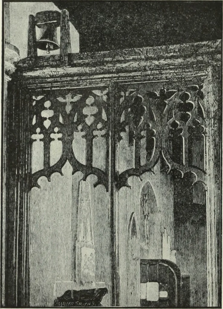 An illustration from An introduction to English church architecture : from the eleventh to the sixteenth century, 1913, leaf 215