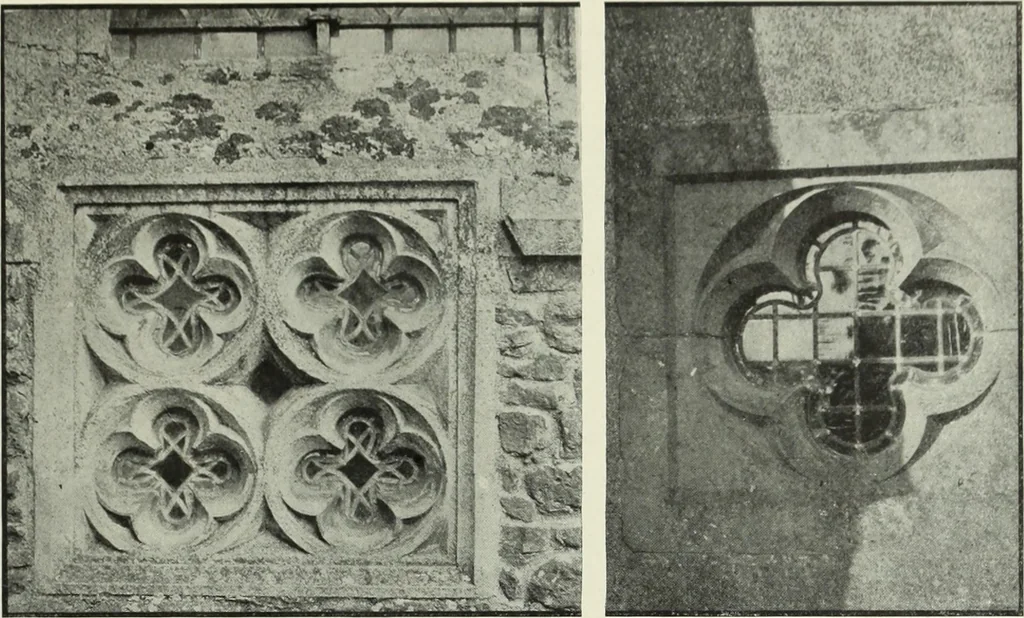 An illustration from An introduction to English church architecture : from the eleventh to the sixteenth century, 1913, leaf 216