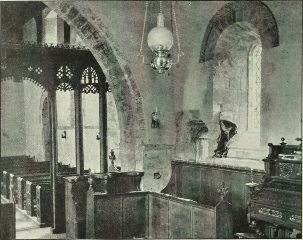 An illustration from An introduction to English church architecture : from the eleventh to the sixteenth century, 1913, leaf 217