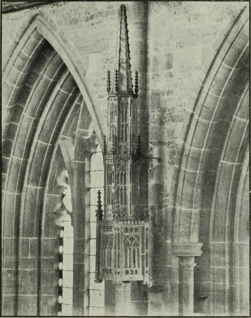 An illustration from An introduction to English church architecture : from the eleventh to the sixteenth century, 1913, leaf 218
