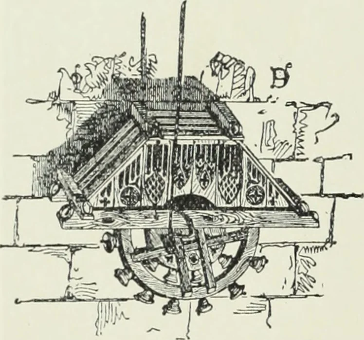 An illustration from An introduction to English church architecture : from the eleventh to the sixteenth century, 1913, leaf 221
