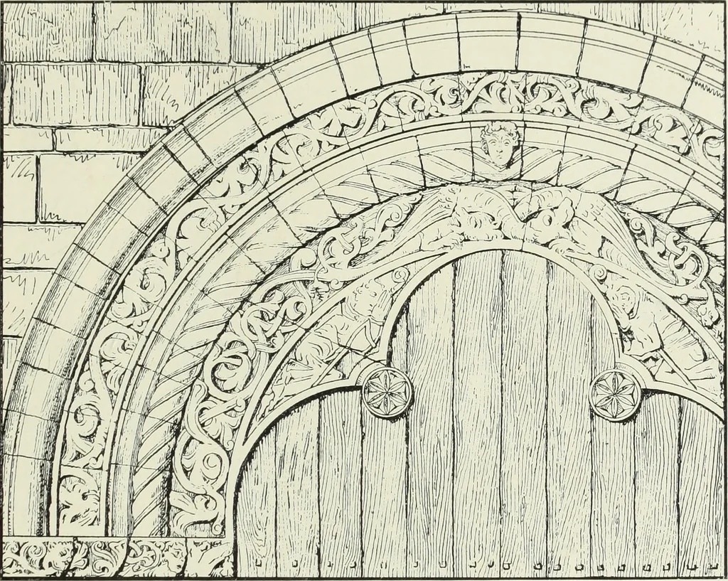 An illustration from An introduction to English church architecture : from the eleventh to the sixteenth century, 1913, leaf 224