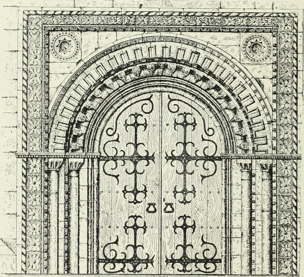 An illustration from An introduction to English church architecture : from the eleventh to the sixteenth century, 1913, leaf 225