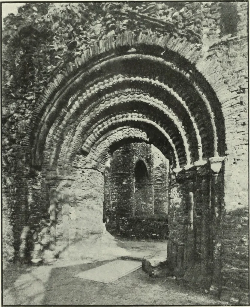 An illustration from An introduction to English church architecture : from the eleventh to the sixteenth century, 1913, leaf 227