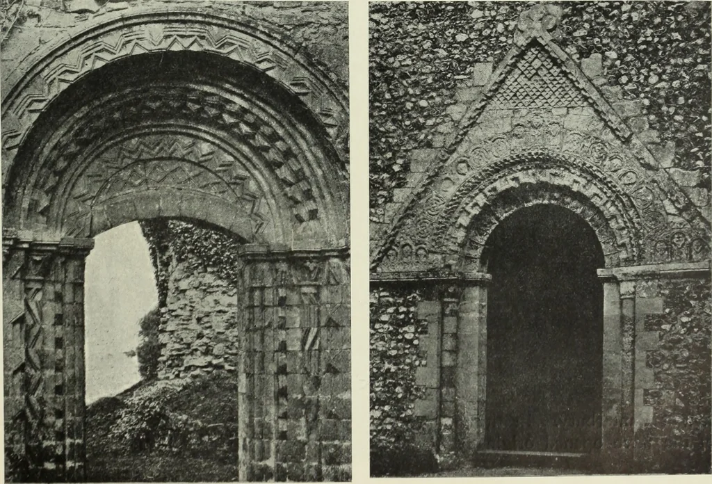 An illustration from An introduction to English church architecture : from the eleventh to the sixteenth century, 1913, leaf 228