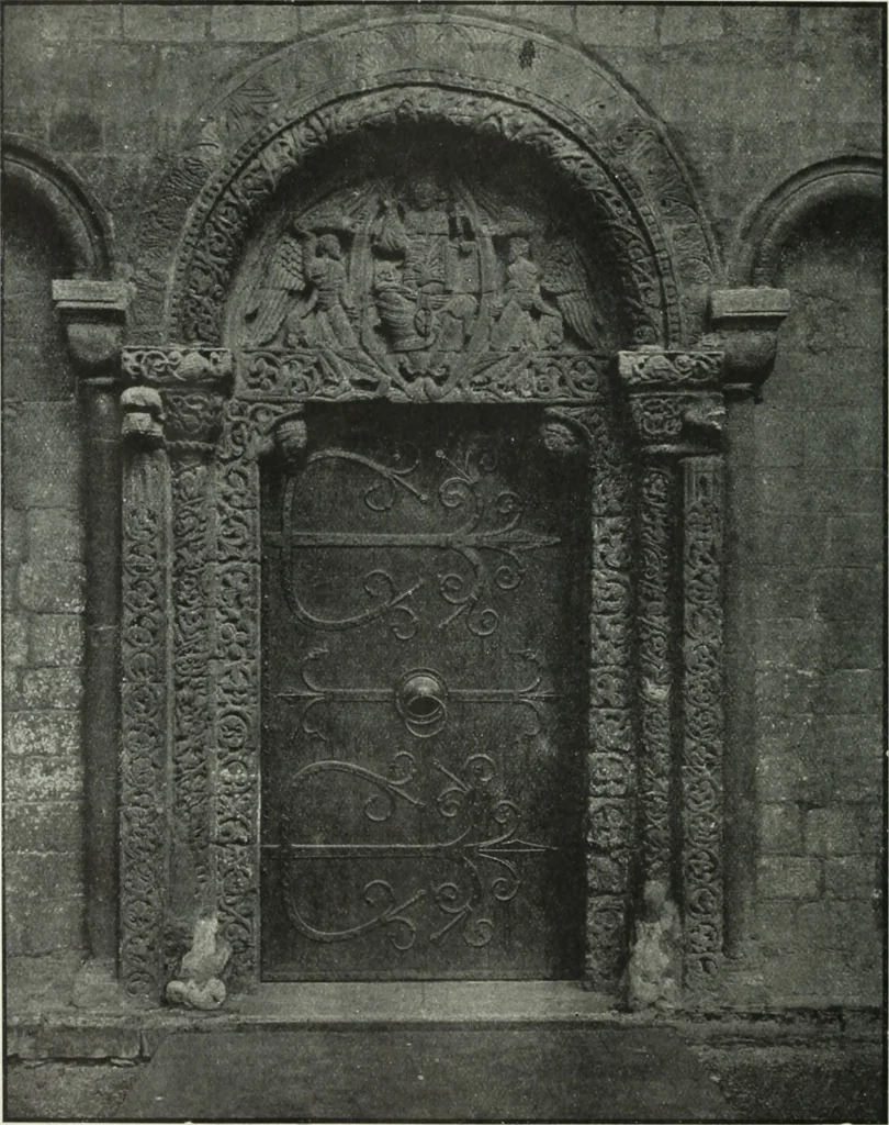 An illustration from An introduction to English church architecture : from the eleventh to the sixteenth century, 1913, leaf 229