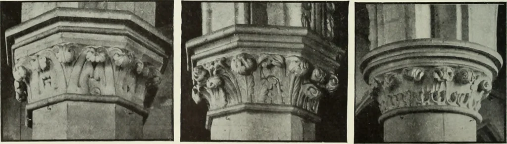 An illustration from An introduction to English church architecture : from the eleventh to the sixteenth century, 1913, leaf 23