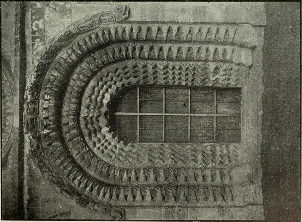 An illustration from An introduction to English church architecture : from the eleventh to the sixteenth century, 1913, leaf 230