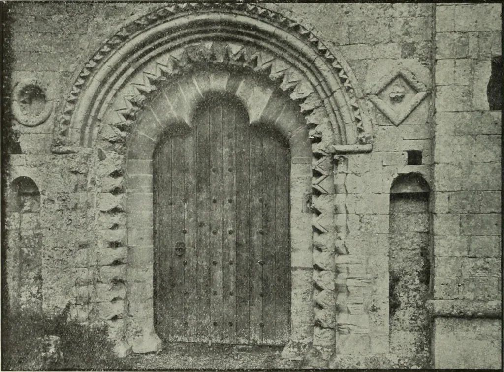 An illustration from An introduction to English church architecture : from the eleventh to the sixteenth century, 1913, leaf 231