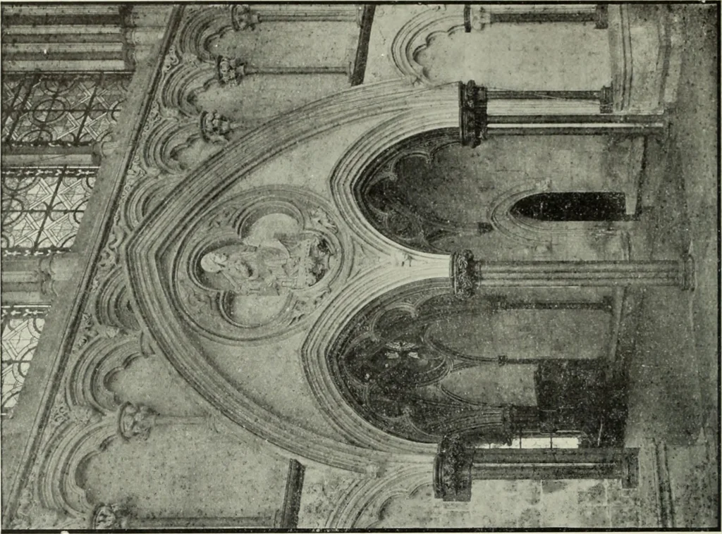 An illustration from An introduction to English church architecture : from the eleventh to the sixteenth century, 1913, leaf 235