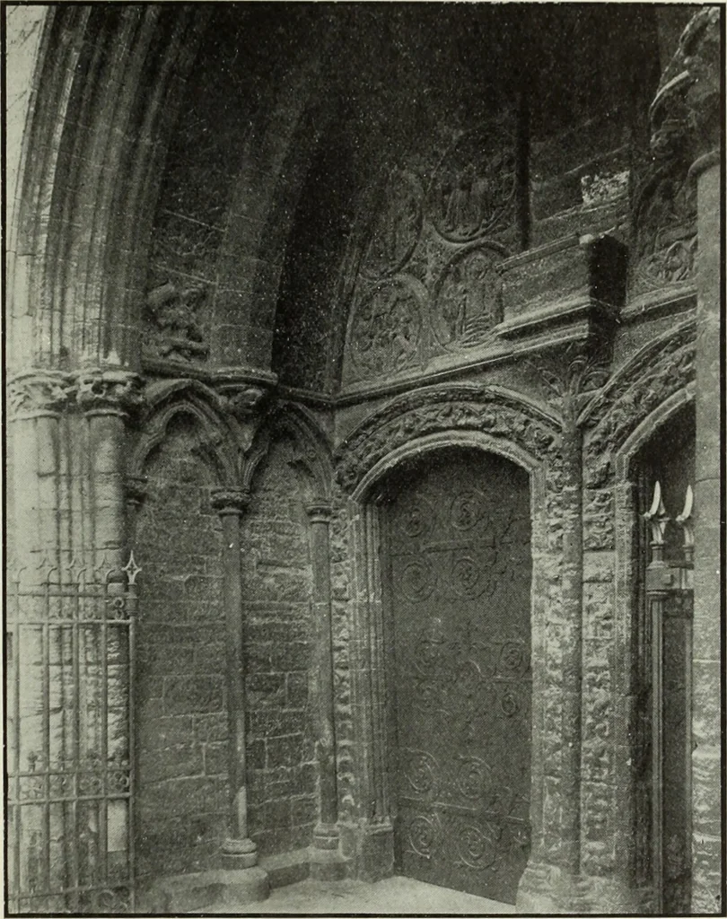 An illustration from An introduction to English church architecture : from the eleventh to the sixteenth century, 1913, leaf 238