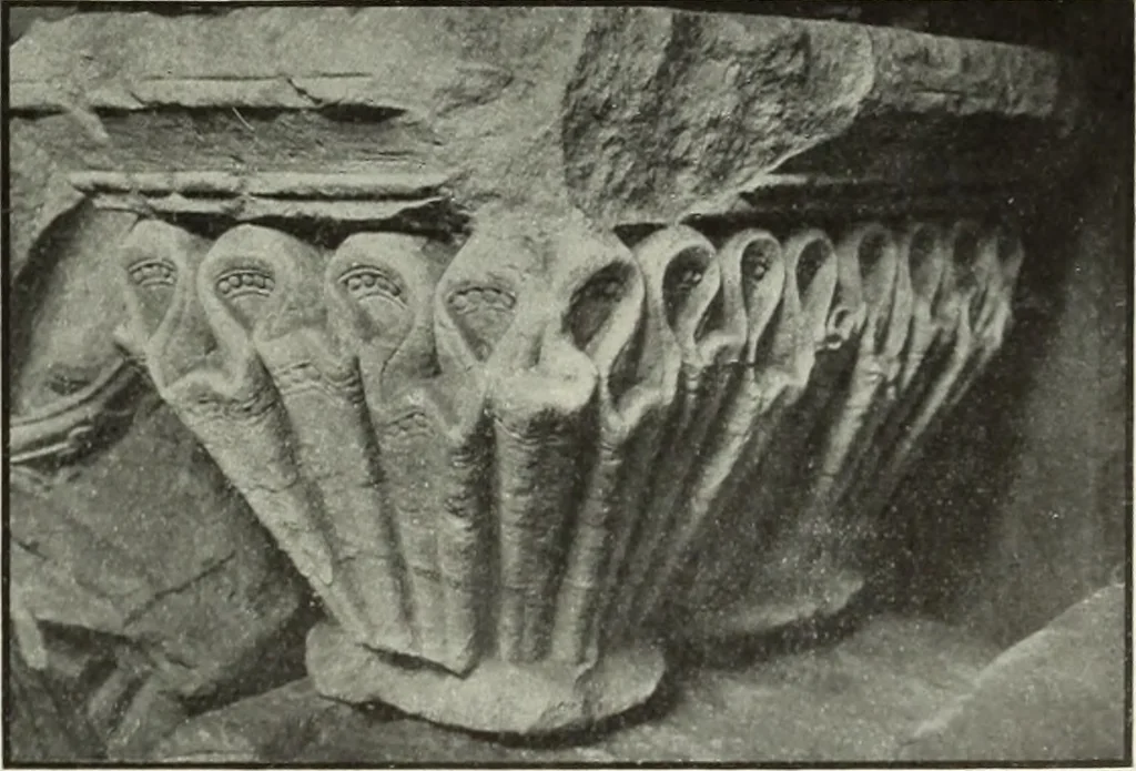 An illustration from An introduction to English church architecture : from the eleventh to the sixteenth century, 1913, leaf 24
