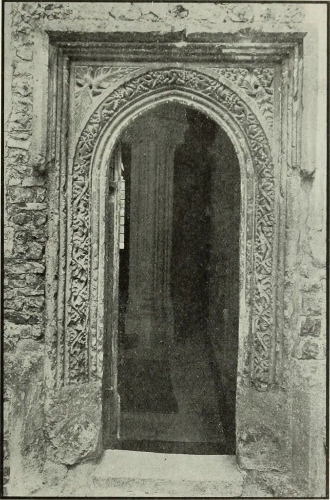 An illustration from An introduction to English church architecture : from the eleventh to the sixteenth century, 1913, leaf 242