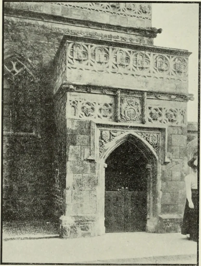 An illustration from An introduction to English church architecture : from the eleventh to the sixteenth century, 1913, leaf 243